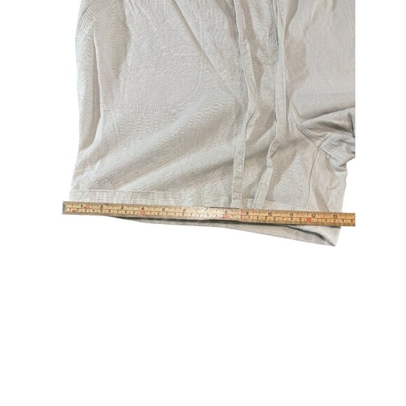 Womens Per Se Elastic Waist Drawstring Linen Blend Shorts XL Beige - Picture 8 of 9